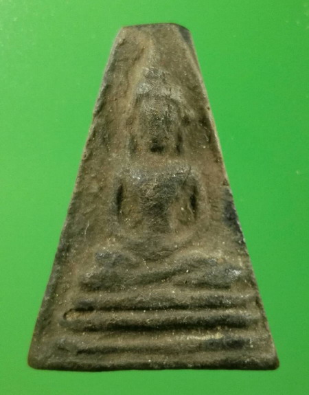 พระผงสุพรรณอู่ทอง จงอางศึก เนื้อดำหลังเจดีย์ ปี 2510