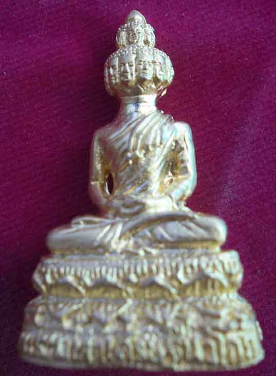 พระมหาเศรษฐีนวโกฏิ เนื้อทองทิพย์ มาพร้อมกรอบ