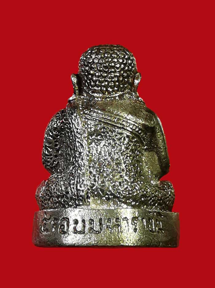 รูปหล่อพระสังกัจจายน์ 5 รอบมหาราชินี กรุงเทพ ปี 2535 เนื้อนวะโลหะ