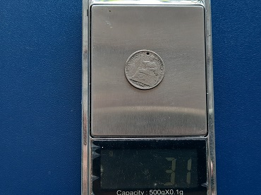 เหรียญ 10 cent อินโดจีน 1901 เนื้อเงิน น้ำหนัก 3.1 กรัม 