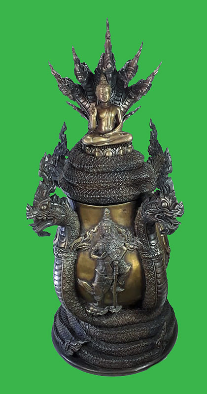 บาตรน้ำมนต์ รุ่นสรงน้ำ 58 พระอธิการใจ วัดพระยาญาติ จ.สมุทรสงคราม ปี2558