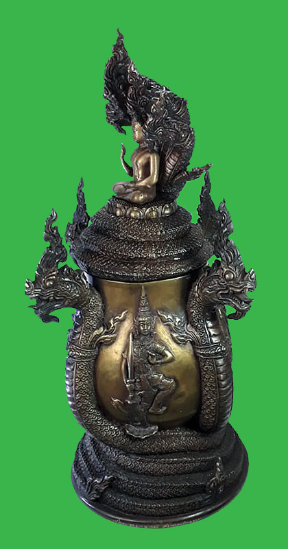 บาตรน้ำมนต์ รุ่นสรงน้ำ 58 พระอธิการใจ วัดพระยาญาติ จ.สมุทรสงคราม ปี2558