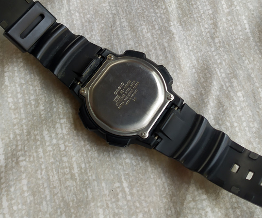 นาฬิกา CASIO ของแท้ WR100M 5ALARM AE-1000W สายเรซิ่นสีดำ