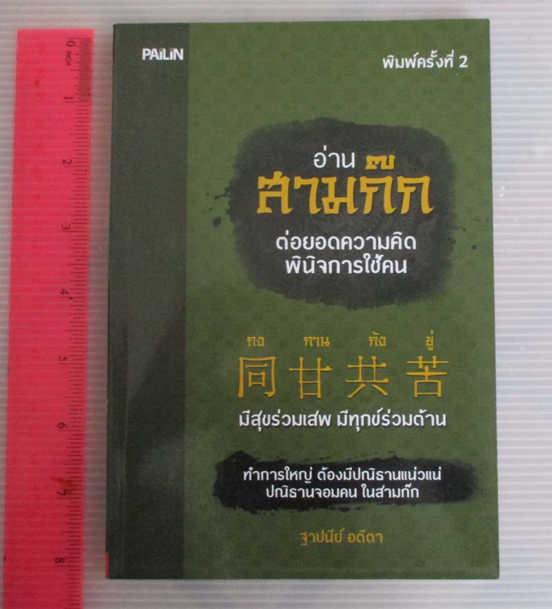 หนังสือ อ่านสามก๊กต่อยอดความคิดพินิจการใช้คน
