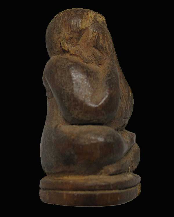 พระปิดตา ไม้โพธิ์แกะ พระสังฆราช (อยู่) วัดสระเกศ กทม.