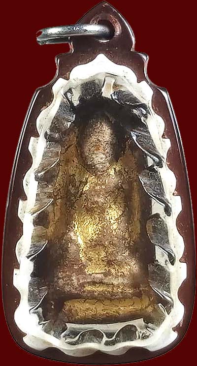 *พระรอดเมืองใต้ ขรัวอีโต้ กรุวัดเทพากร เนื้อผงปิดทองเดิม*