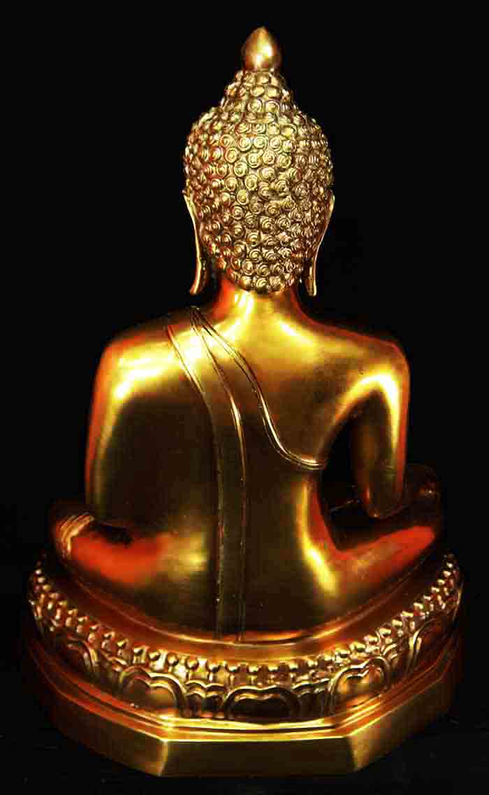 พระพุทธรูปบูชาแบบเชียงแสน ฐานบัวหงาย ปางมารวิชัย(ชนะมาร) 