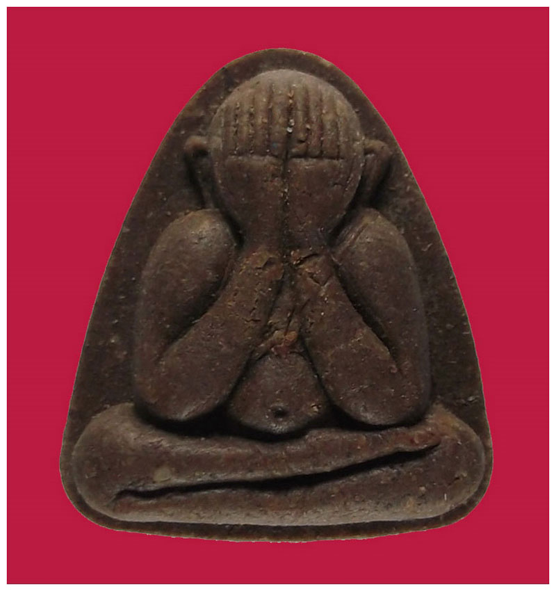 พระปิดตาเงินล้าน ฝังตะกรุดเงินโรยเกศา หลวงปู่ขุ้ย วัดซับตะเคียน จ.เพชรบูรณ์ -T1