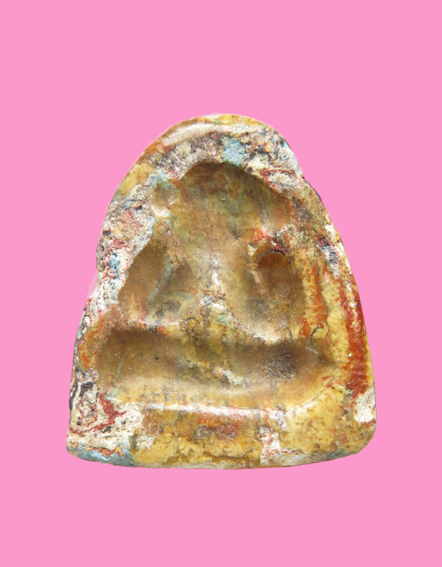 พระปิดตา เนื้อลาย เคลือบ หลวงพ่อบัว วัดบางเป้ง ชลบุรี