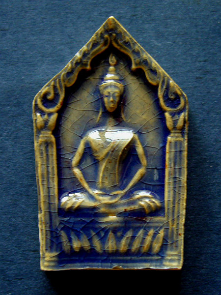 T8 พระขุนแผนกระเบื้องเคลือบ รุ่นเสาร์ 5 พระอาจารย์ประสูติ วัดในเตา จ.ตรัง # 4