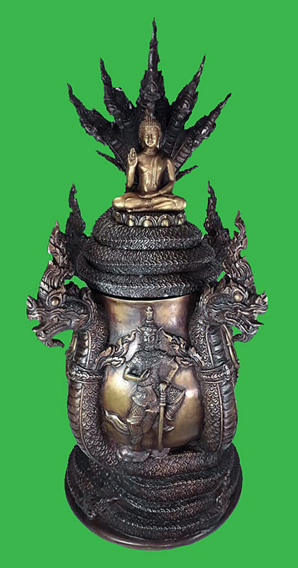 บาตรน้ำมนต์ รุ่นสรงน้ำ 58 พระอธิการใจ วัดพระยาญาติ จ.สมุทรสงคราม ปี2558