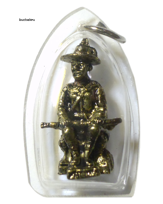 รูปหล่อลอยองค์สมเด็จพระเจ้าตากสินมหาราช วัดบางกุ้ง จังหวัดสมุทรสงคราม