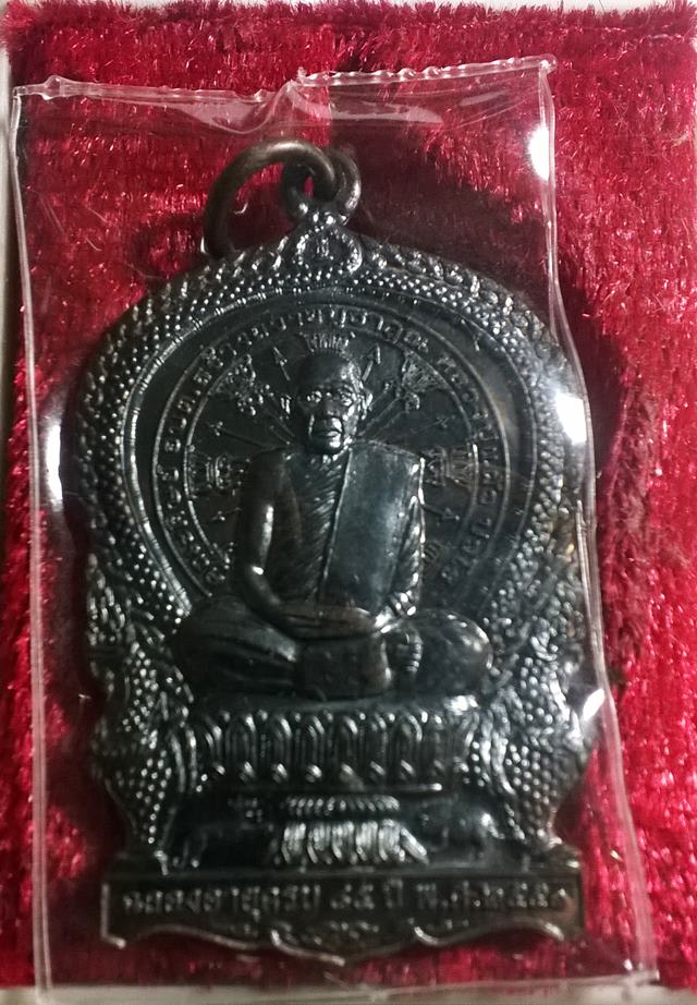 เหรียญ นั่งพาน หลวงปู่แผ้ว ปวโร 2551