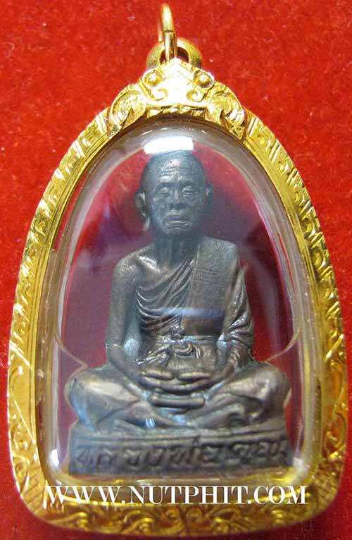 รูปปั๊ม ลพ.คูณ รุ่นแรก แท้เก่าแก่มาตั้งแต่ปี ๓๖ เลี่ยมทอง+บัตรรับรองพระแท้*163