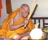 รูปหล่อนั่งเสือ หลวงปู่เปลื้อง อายุ108ปี วัดลาดยาว นครสวรรค์ รุ่นประสบการร์ยุคต้นออกปี 45