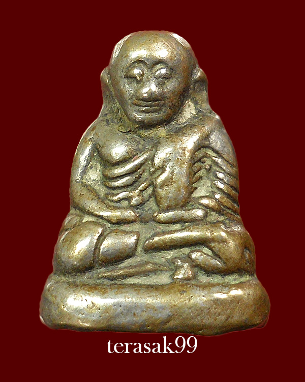 รูปหล่อหลวงพ่อเงิน พิมพ์ขี้ตา ออกวัดทุ่งน้อย พิจิตร เนื้อสัมริดผิวพรายเงินยุคต้น กรอบเดิมๆจากวัด(4) 