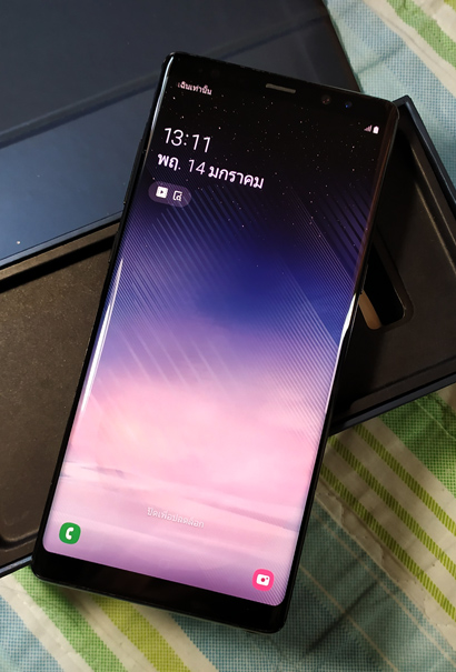 Samsung NOTE8 สีดำ สวยมาก มือเดียว พร้อมกล่องเดิม + แถมเคสและฟิลม์focus