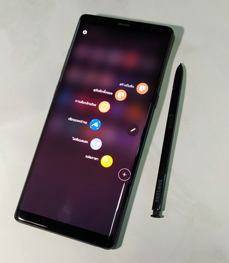 Samsung NOTE8 สีดำ สวยมาก มือเดียว พร้อมกล่องเดิม + แถมเคสและฟิลม์ focus