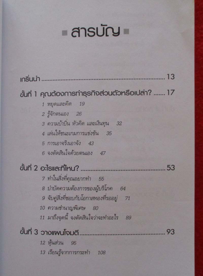  หนังสือ กลยุทธ์สู่ความสำเร็จในธุรกิจส่วนตัว