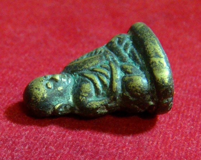 รูปหล่อหลวงพ่อเงินรุ่นปืนแตก ปี2528 วัดคงคาราม หล่อในพิธี