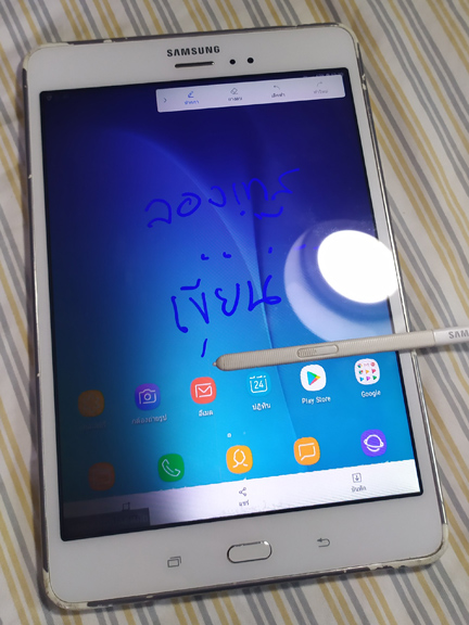 เน้นเอาถูก Samsung Galaxy tab A 8.0 with S-pen สีขาว ราคาแบ่งปันครับ