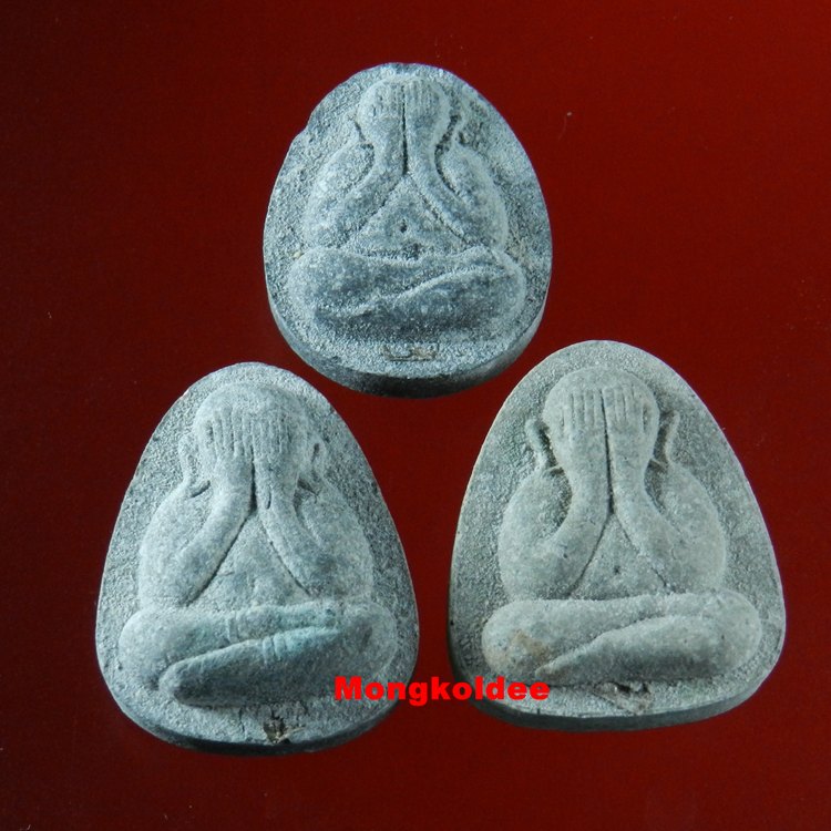 พระปิดตา มหาเศรษฐี 5 ทรงพิมพ์ รุ่นนิมิตมงคล แช่น้ำมนต์ วัดสุทัศน์ กทม.ปี40