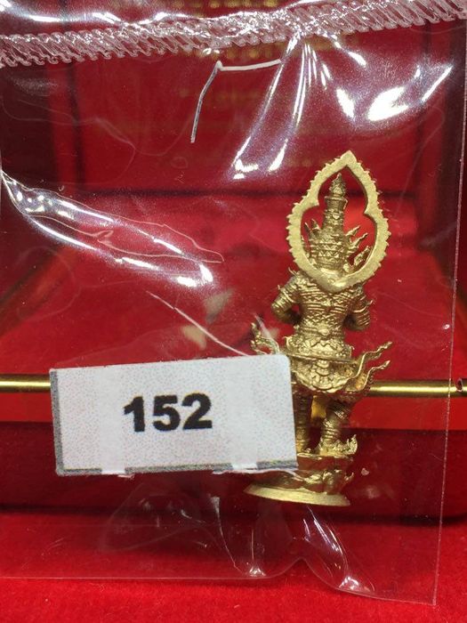 ท้าวเวสสุวรรณ มหาราชเทวฤทธิ์ เนื้อบรอนช์ทอง หลวงปู่จันทร์ วัดน้ำแป้ง พะเยา