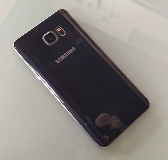 Samsung NOTE5 สีดำอมน้ำเงิน สวยมาก พร้อมกล่องเดิม + แถมเคสและสายชาร์จ
