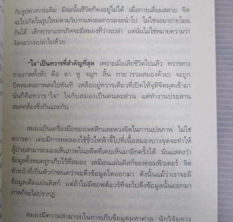  	 หนังสือ ทวาร6 ศาสตร์แห่งการรู้ทันตนเอง