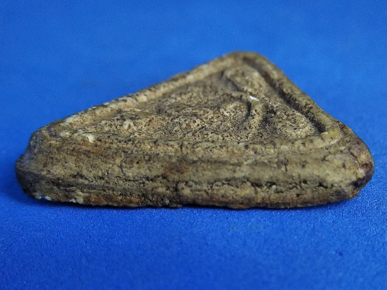 พระสมเด็จ หลวงปู่นาค วัดระฆัง พิมพ์สามเหลี่ยมขัดสมาธิเพชร  เนื้อจัด ปี 2485 