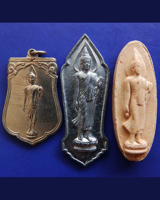 5.กล่องชุดพระ 25 พุทธศตวรรษ 3 องค์ ดิน-ชิน-เหรียญ พ.ศ. 2500