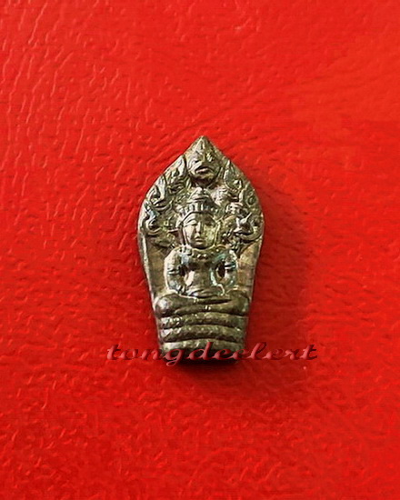 พระนาคปรกใบมะขาม หลวงปู่หลิว วัดไร่แตงทอง รุ่นแรก เนื้อนวโลหะแก่เงิน สวยมากค่ะ