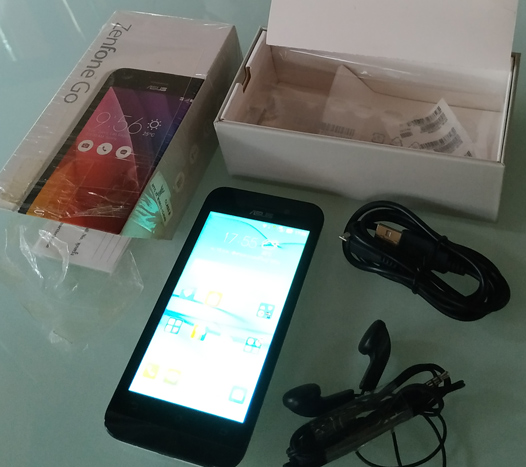 มือถือ ASUS Zenfone GO สีขาว สวยๆครับ