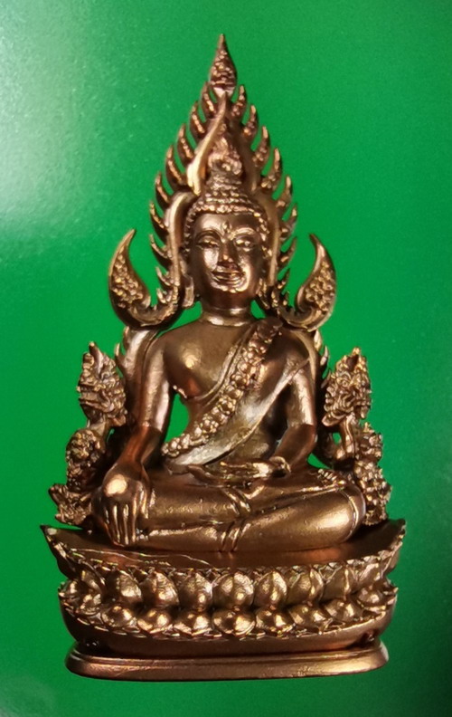 พระพุทธชินราช จอมราชันย์ ปี 2555 เนื้อทองแดง เลขรวย 16873 สวยเดิมมีกล่อง