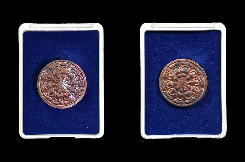  พระงบน้ำอ้อย รุ่น3 (กฐิน56) หลวงปู่นาม วัดน้อยชมภู่ จ.สุพรรณบุรี ปี2556 เนื้อทองแดง 2 องค์ 