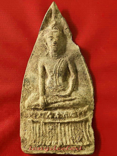 พระท่ากระดานหูช้างเนื้อตะกั่วสนิมแดง กรุวัดเทวสังฆาราม(วัดเหนือ) จ.กาญจนบุรี สวยมากค่ะ