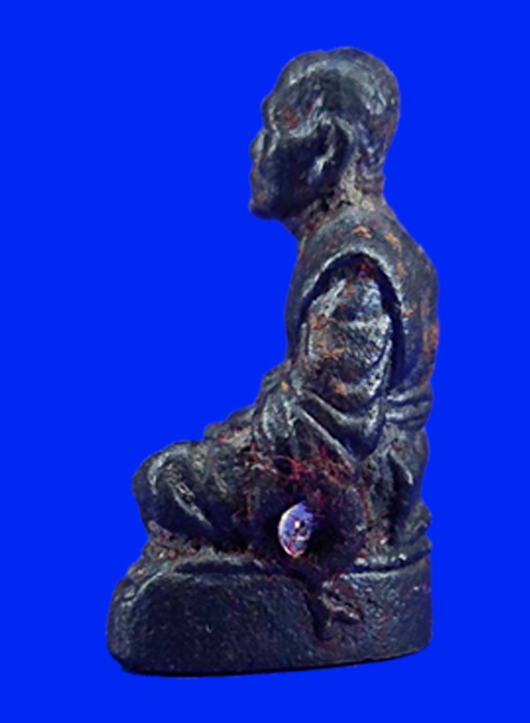 หลวงพ่อทองดำ รุ่นเหล็กน้ำพี้ (โค๊ตเงิน) วัดท่าทอง จ.อุตรดิตถ์ รับประกันแท้