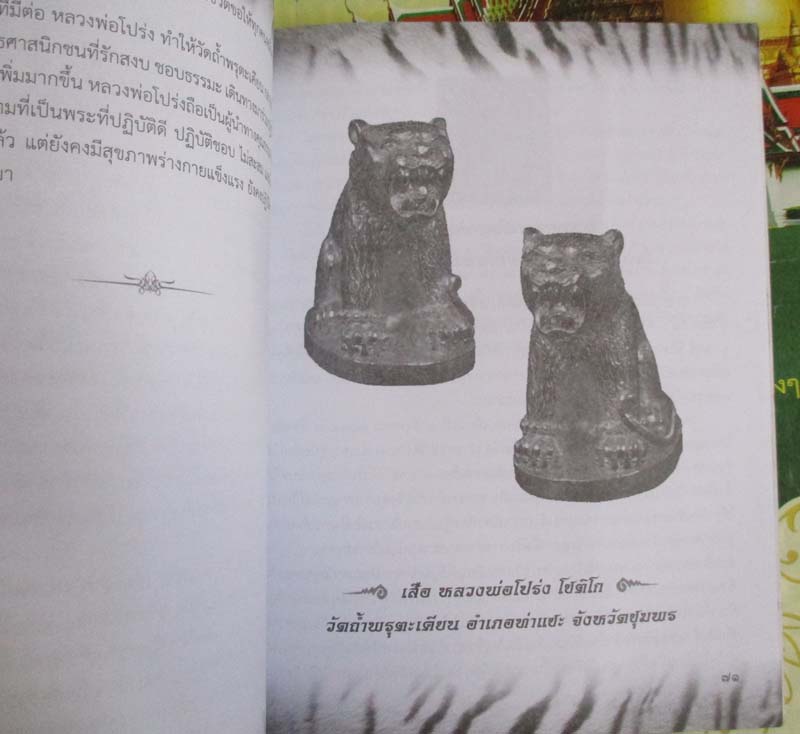  หนังสืออมตะเครื่องรางเสือ เกจิคณาจารย์