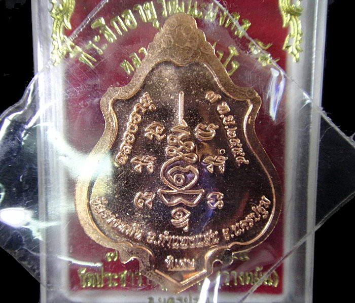 เหรียญปาดตาล ปี 54 หลวงปู่แผ้ว ปวโร วัดรางหมัน จ.นครปฐม พระสวย พร้อมกล่อง