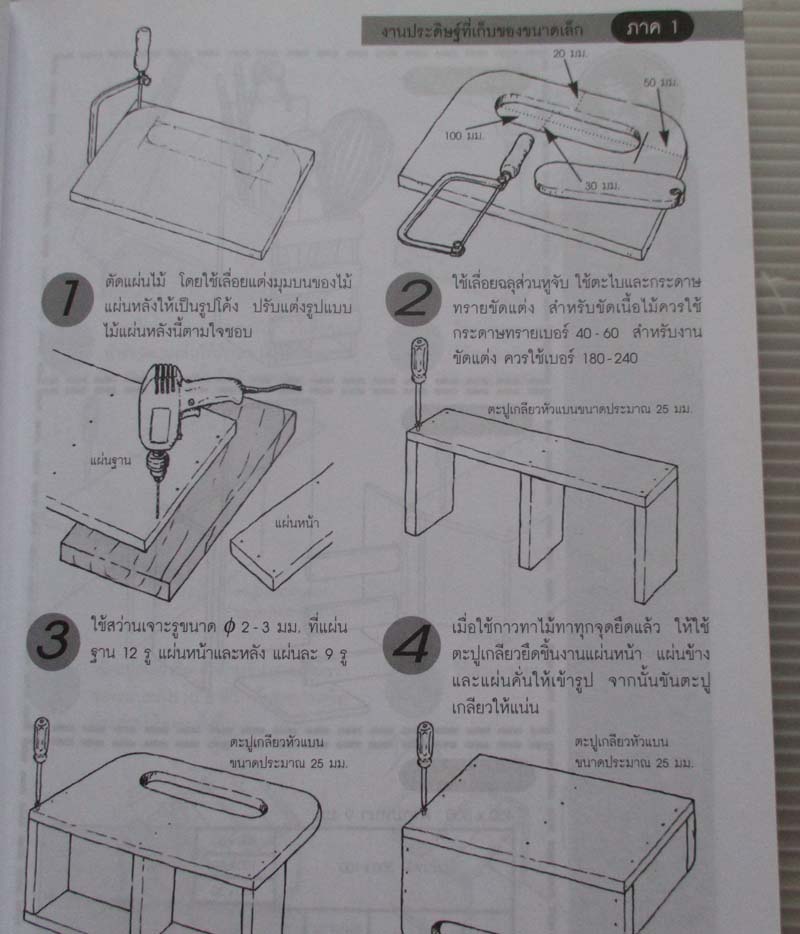 หนังสือสนุกกับงานไม้