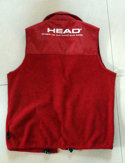 เสื้อแจกเกด HEAD ของแท้ สีแดง แขนกุด(ทรงเสื้อกั๊ก) สวยเทพ