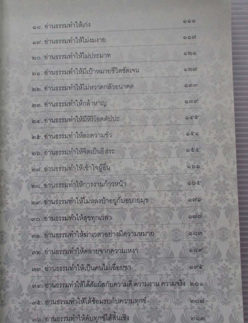 หนังสือ อานุภาพแห่งการอ่านธรรม