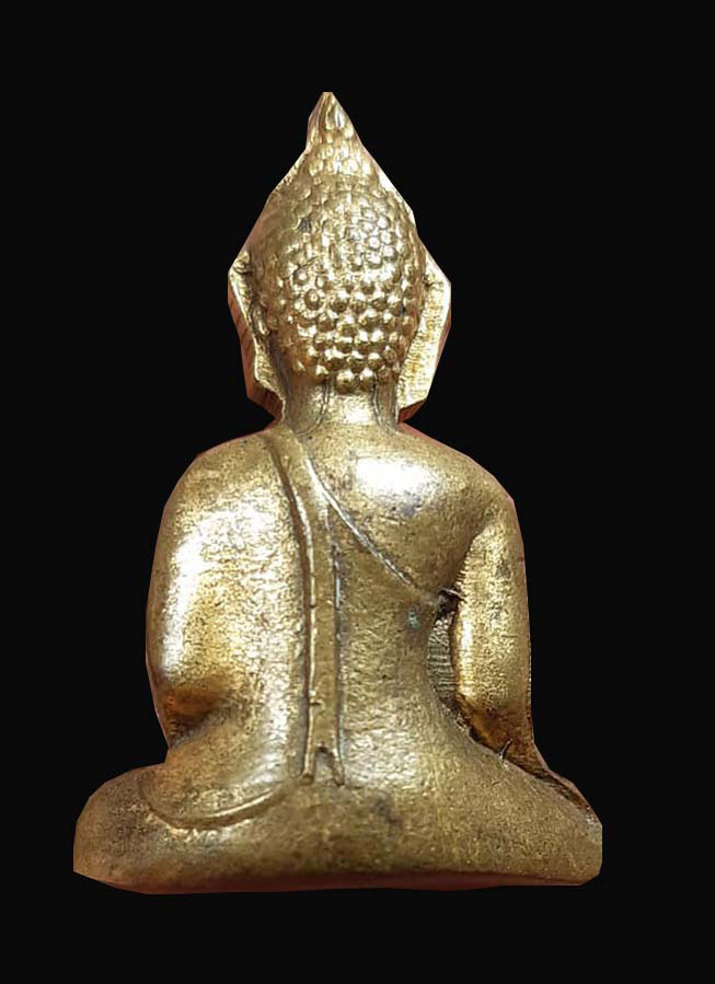 พระหลวงพ่อพระใส รุ่นแรก ปี05 พิมพ์หน้านาง พระศกเม็ด  กะไหล่เดิมๆ