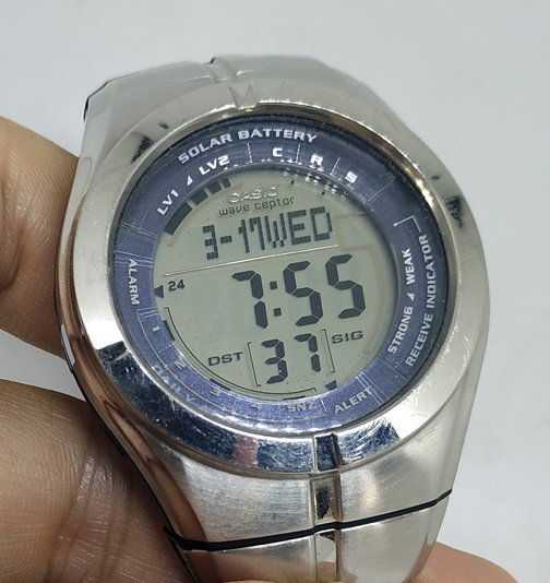 CASIO ตัวหายาก WV-100J Rare Solar Watch World Time Illuminator Data Memory