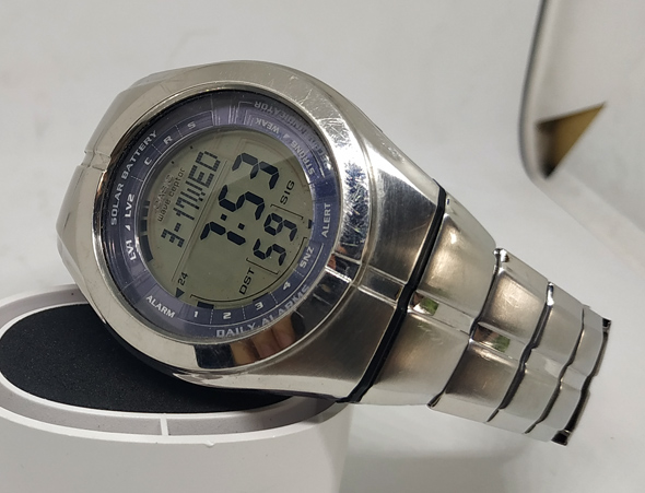 CASIO ตัวหายาก WV-100J Rare Solar Watch World Time Illuminator Data Memory