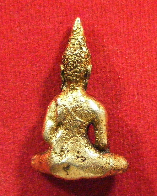รูปหล่อพระพุทธ เนื้อกะไหล่ทอง ไม่ทราบที่