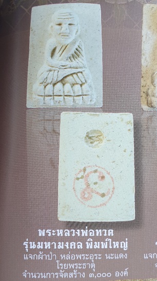 พระหลวงปู่ทวด รุ่นมหามงคล นะแดง โรยพระธาตุ