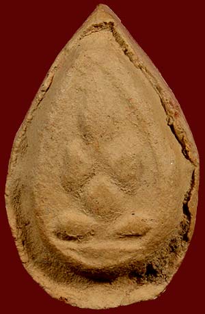 *ปิดตาใบมะขามจิ๋ว เนื้อดิน หลวงพ่อเงิน วัดบางคลาน พิจิตร*