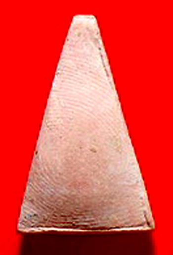 พระผงสุพรรณ หลังลายนิ้วมือ หลวงพ่อฮวด วัดดอนโพธิ์ทอง จ.สุพรรณบุรี ปี 36...(ในเลี่ยม+แหนบ)...(2)