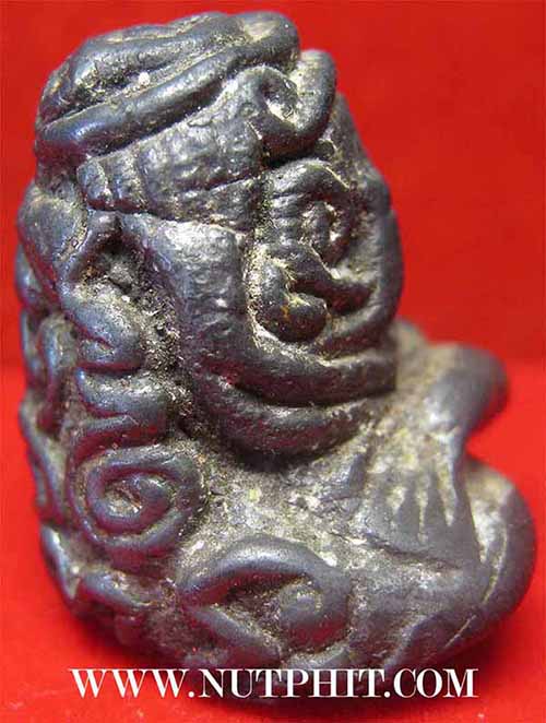 พระปิดตาเนื้อเมฆพัด พ.ศ.๒๔๕๐ หลวงพ่อผันตำหรับเดียวกับหลวงพ่อทับ วัดทอง+บัตรรับรองพระแท้*ส92